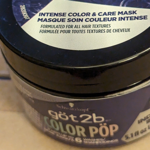 Got2b Color Pop Semi-Permanent Hair Color Mask,color Indigo (5.1 oz) - Picture 5 of 6